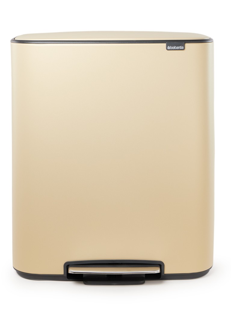 Brabantia Bo recycle pedaalemmer 2 x 30 liter • Creme • de Bijenkorf