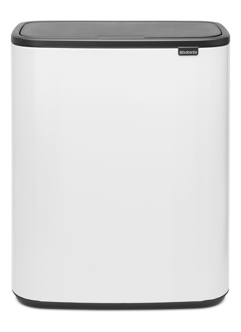 Brabantia Bo Touch Bin prullenbak met deksel 60 liter • Wit • de Bijenkorf