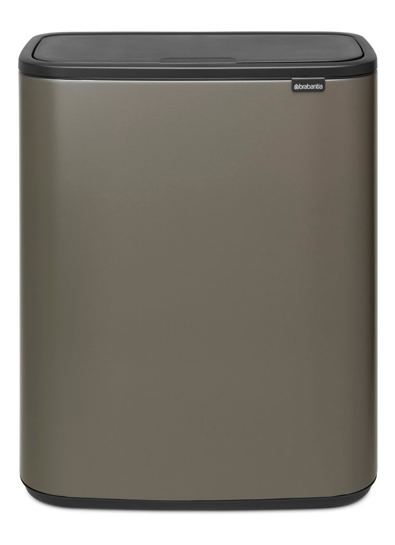Brabantia Bo Touch Bin prullenbak met deksel 60 liter • Donkergrijs
