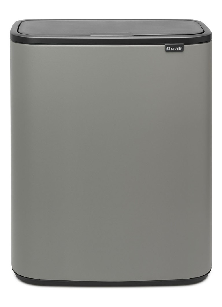 Brabantia Bo Touch Bin prullenbak met deksel 60 liter • Grijs • de