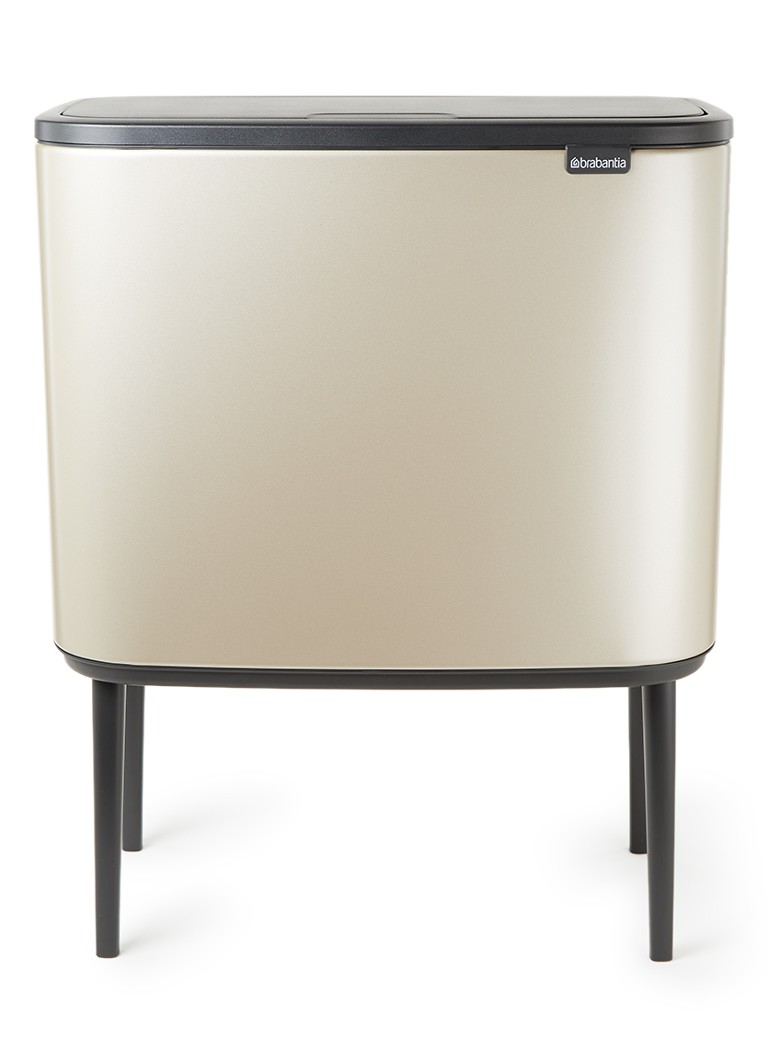 Brabantia - Bo Touch Bin prullenbak met deksel op pootjes 36 liter - Goud