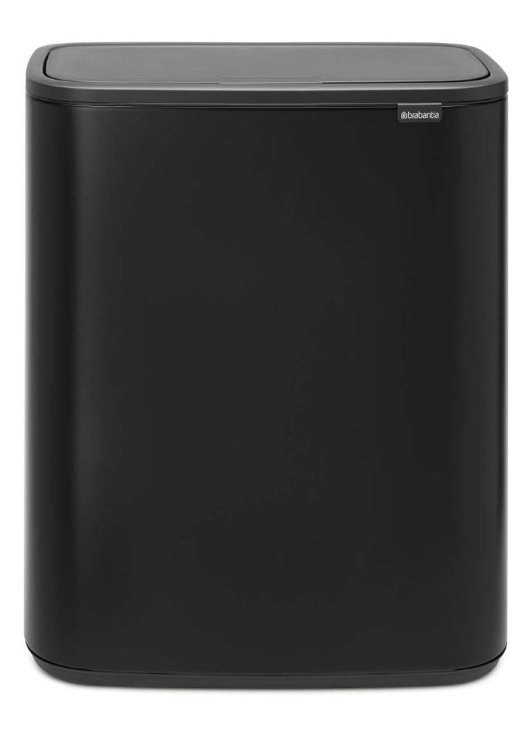 Brabantia - Bo Touch Bin recycle duo prullenbak met deksel  2 x 30 liter - Zwart