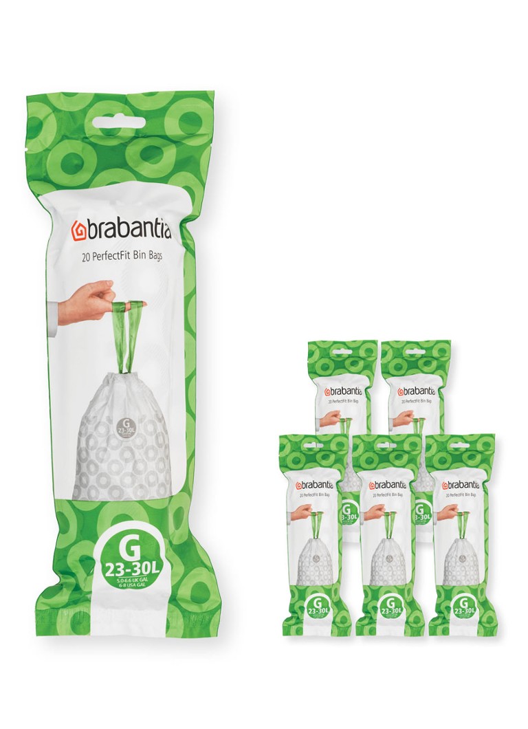 Brabantia Perfect Fit vuilniszak code G 23 30 liter 6 x 20 stuks