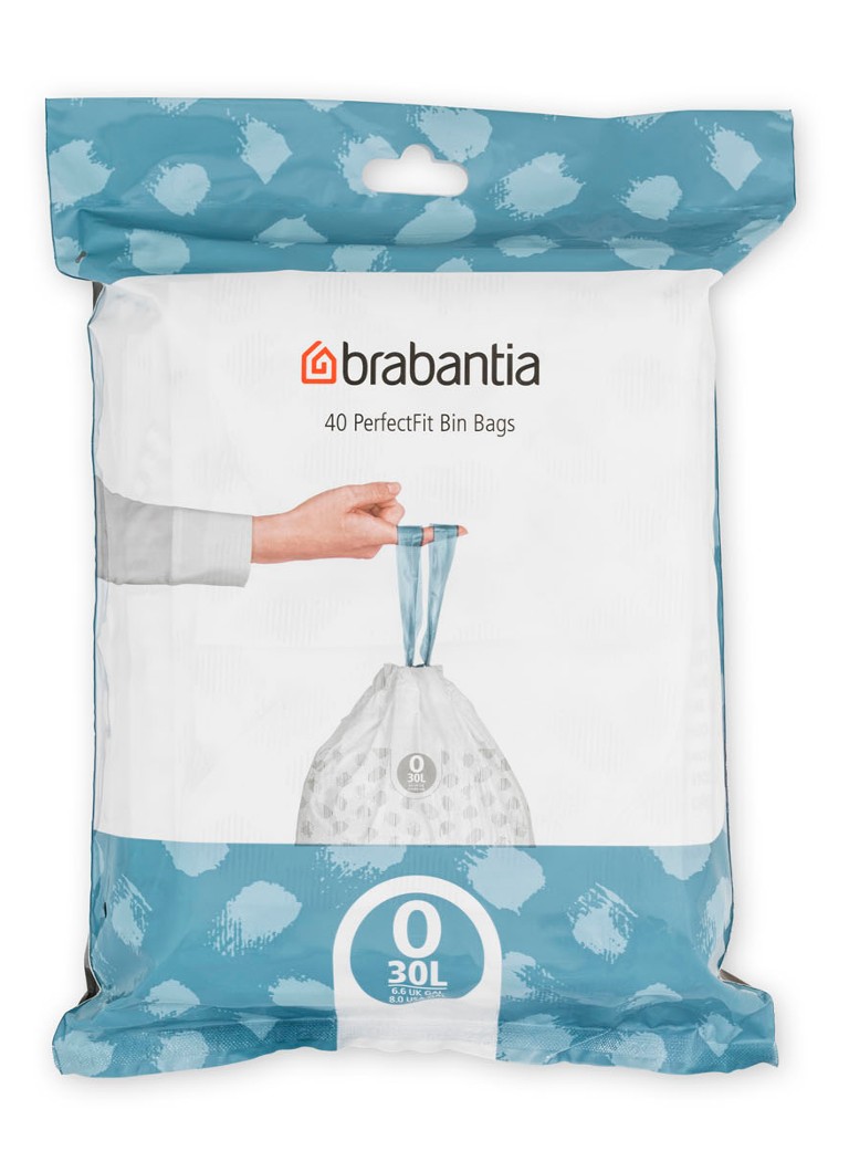 Brabantia - PerfectFit Extra Strong O 30L vuilniszakken 40 stuks - Wit