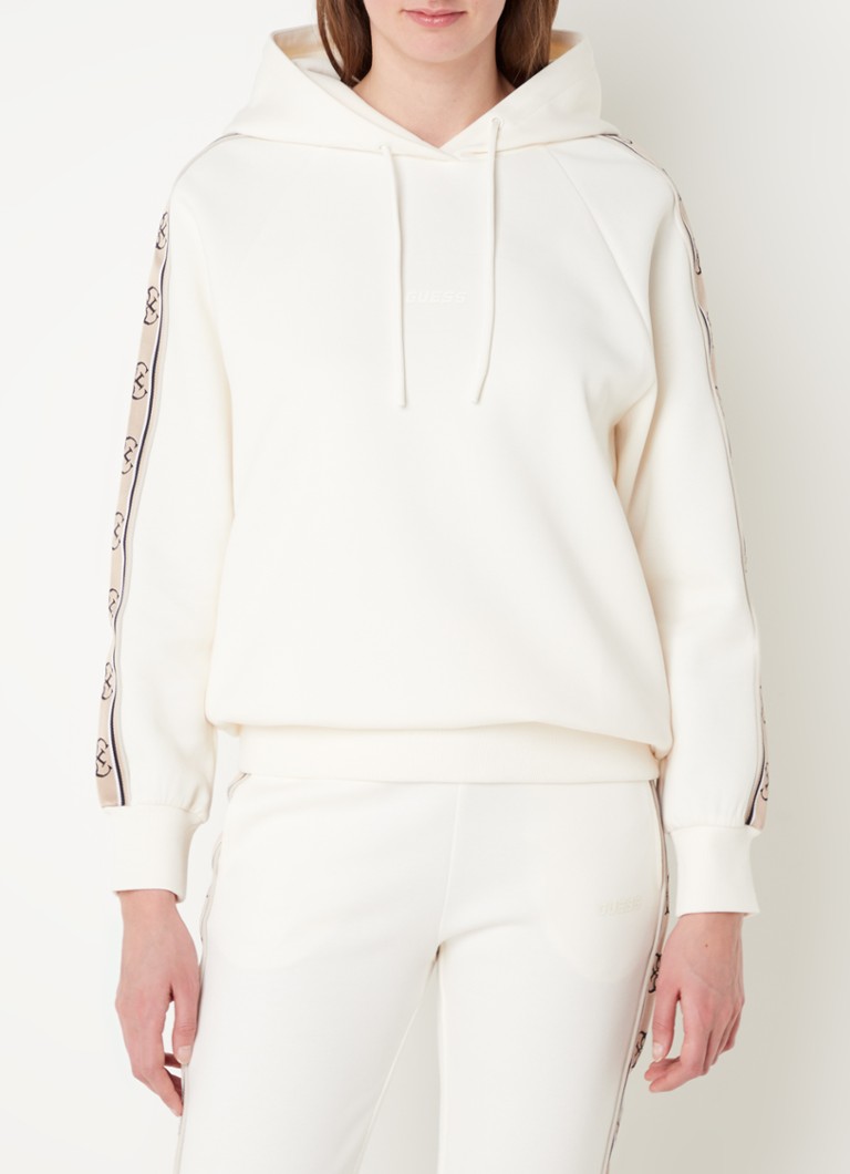 undefined - Britney hoodie met logoband en ritszakken - Gebroken wit