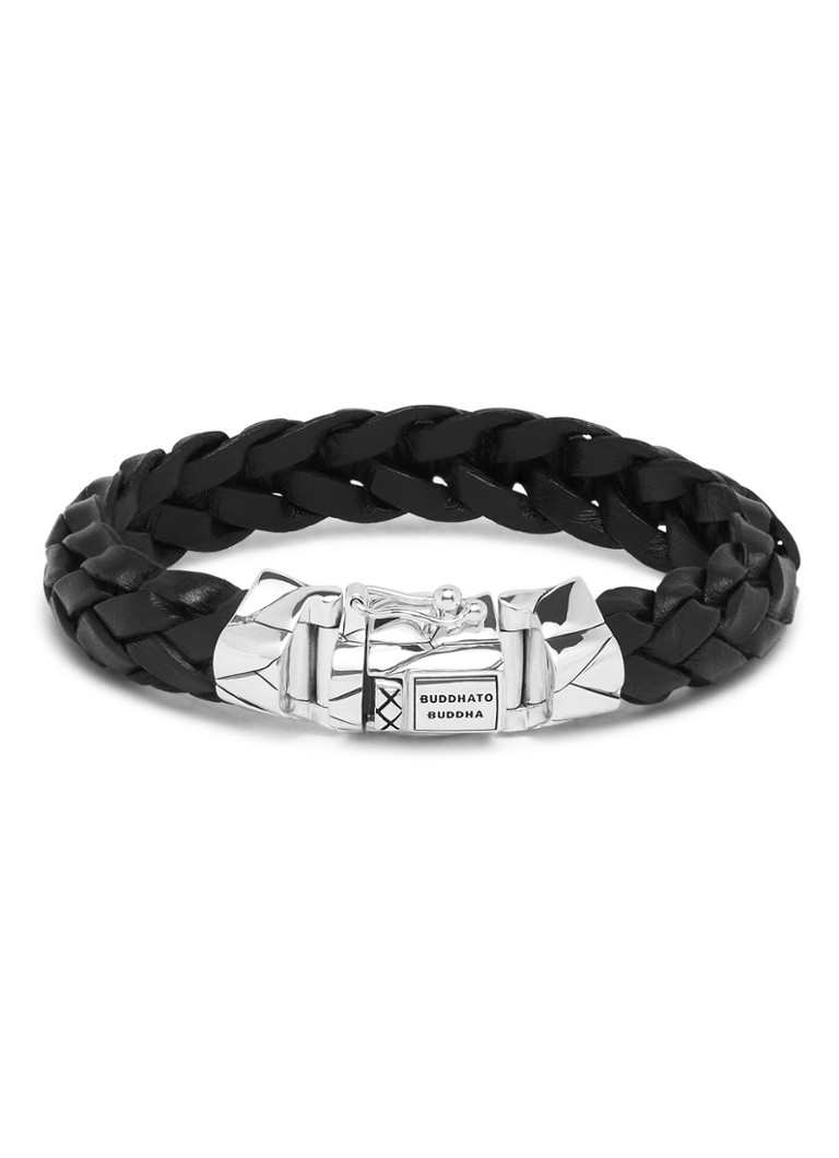 bubbel Verscheidenheid afbreken Buddha to Buddha Mangky armband van leer • Zwart • de Bijenkorf