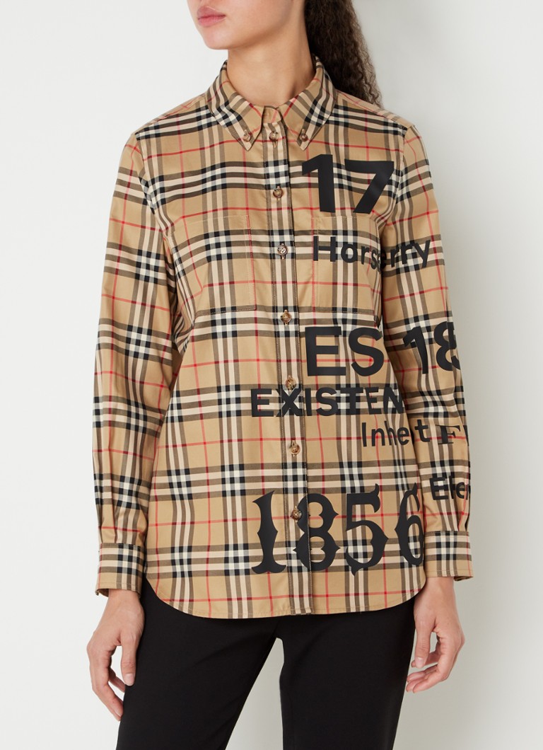 emotioneel niet voldoende Gevoel van schuld BURBERRY Anette blouse met ruitdessin • Multicolor • de Bijenkorf emotioneel niet voldoende Gevoel van schuld BURBERRY Anette blouse met ruitdessin • Multicolor • de Bijenkorf