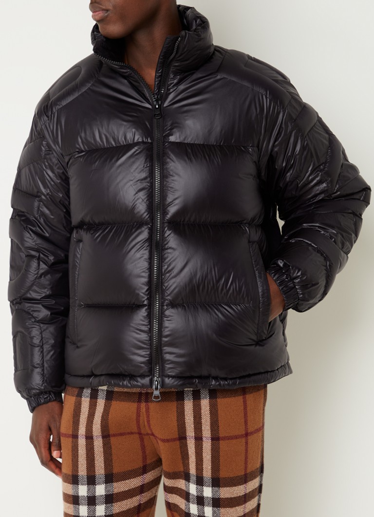BURBERRY - Ladock puffer jas met donsvulling en ritszakken - Zwart
