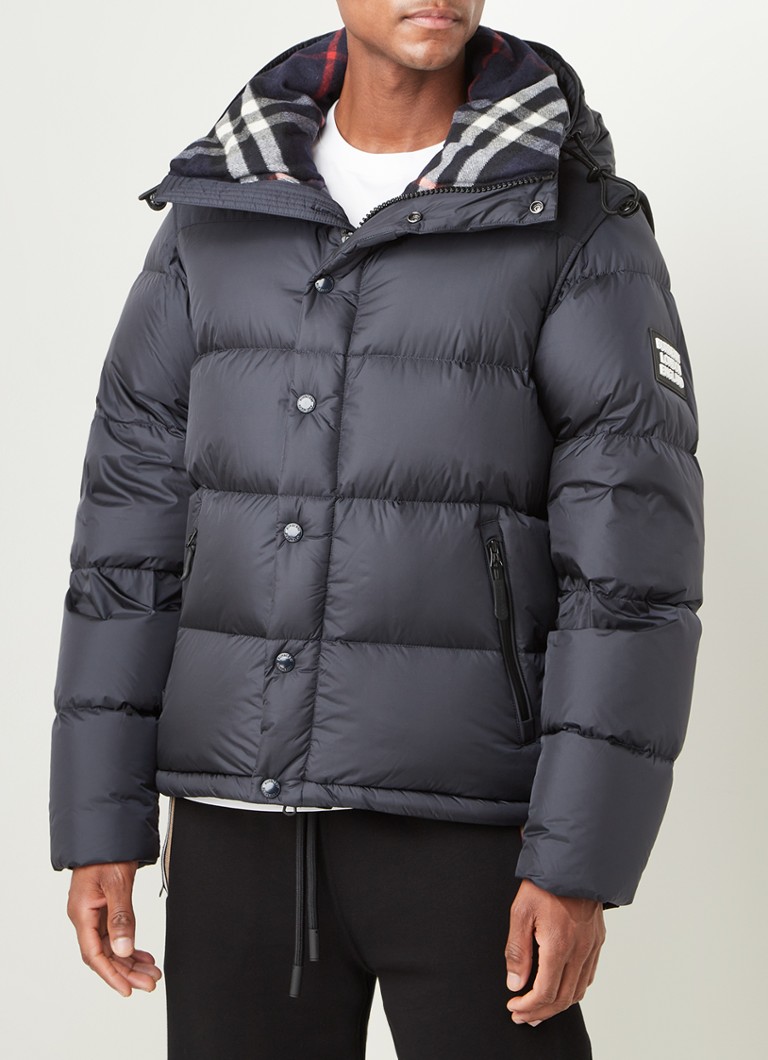 platform Uitstekend Buigen BURBERRY Lockwell puffer jas met donsvulling en capuchon • Donkerblauw • de  Bijenkorf