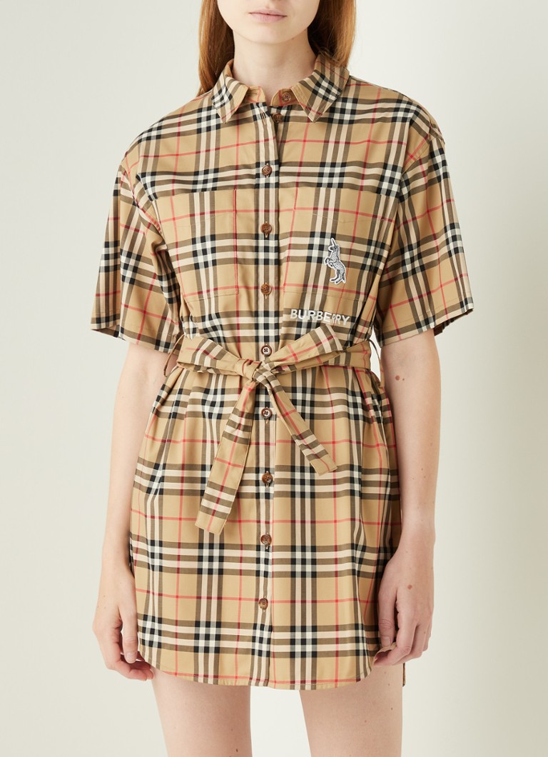 jukbeen Meerdere koolstof BURBERRY Rachel blousejurk met strikceintuur en ruitdessin • Bruin • de Bijenkorf jukbeen Meerdere koolstof BURBERRY Rachel blousejurk met strikceintuur en ruitdessin • Bruin • de Bijenkorf