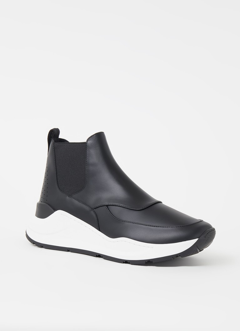 BURBERRY - Ramsey sneaker van kalfsleer - Zwart