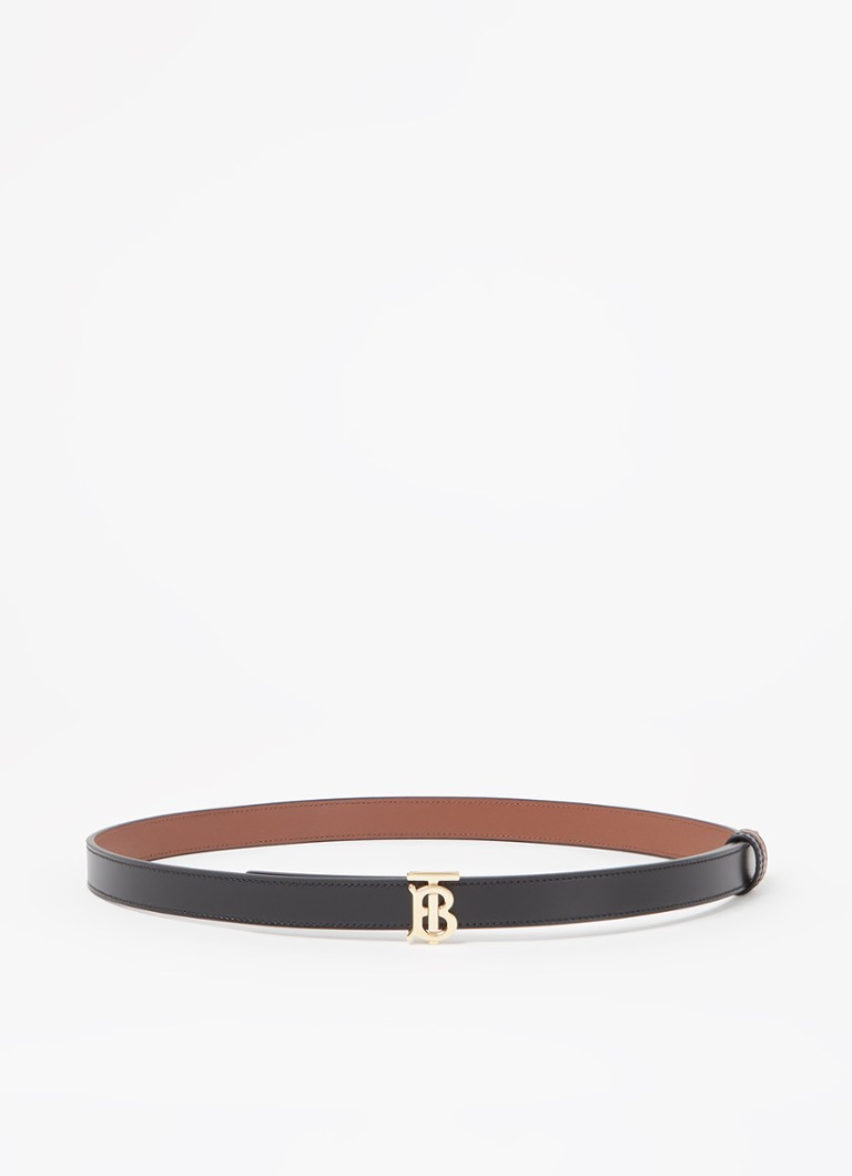 Factureerbaar Woedend slagader BURBERRY Reversible riem van kalfsleer • Zwart • de Bijenkorf