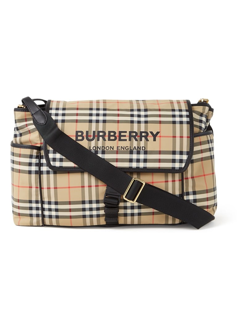 BURBERRY - Vintage Check luiertas met verschoningsmatje - Beige