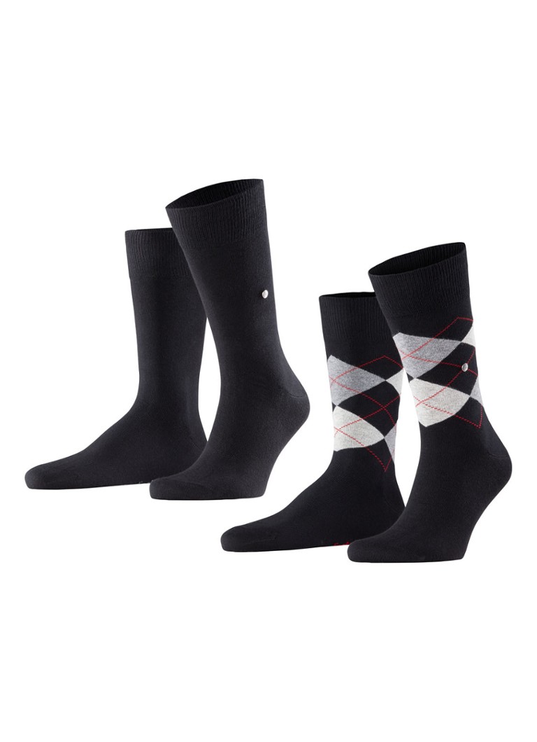 Burlington - Everyday sokken in 2-pack - Zwart