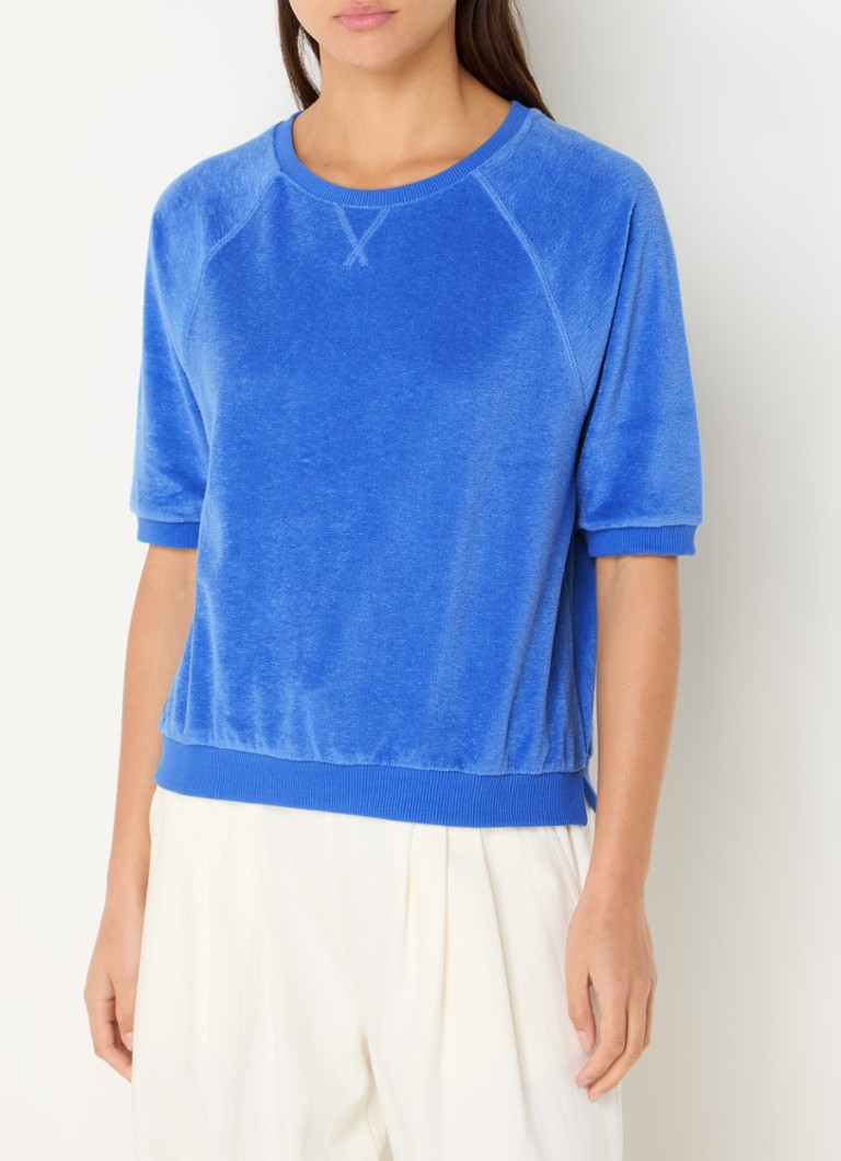 by-bar - Top in biologische katoenblend - Blauw