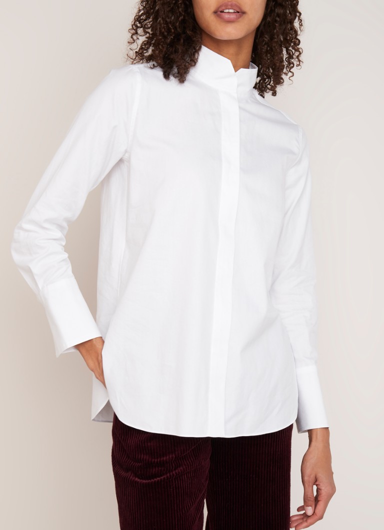 By Malene Birger - Leijai loose fit blouse van katoen  - Gebroken wit
