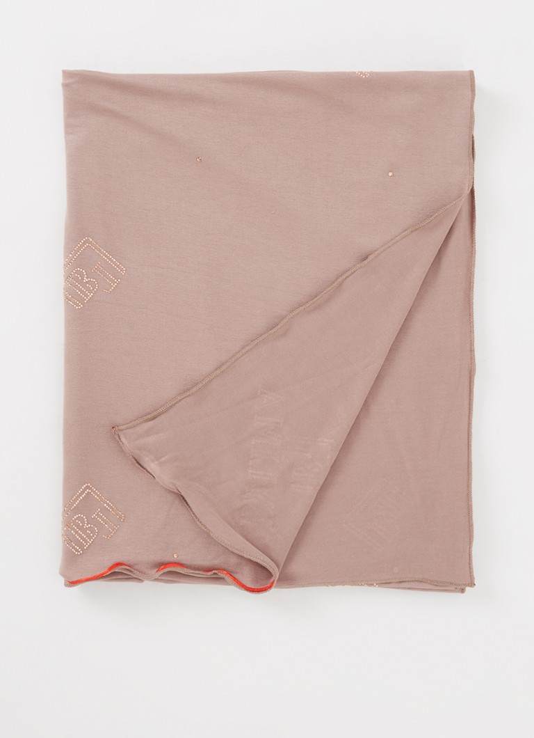 BYLIMA Mono Stap sjaal 180 x cm Oudroze • de