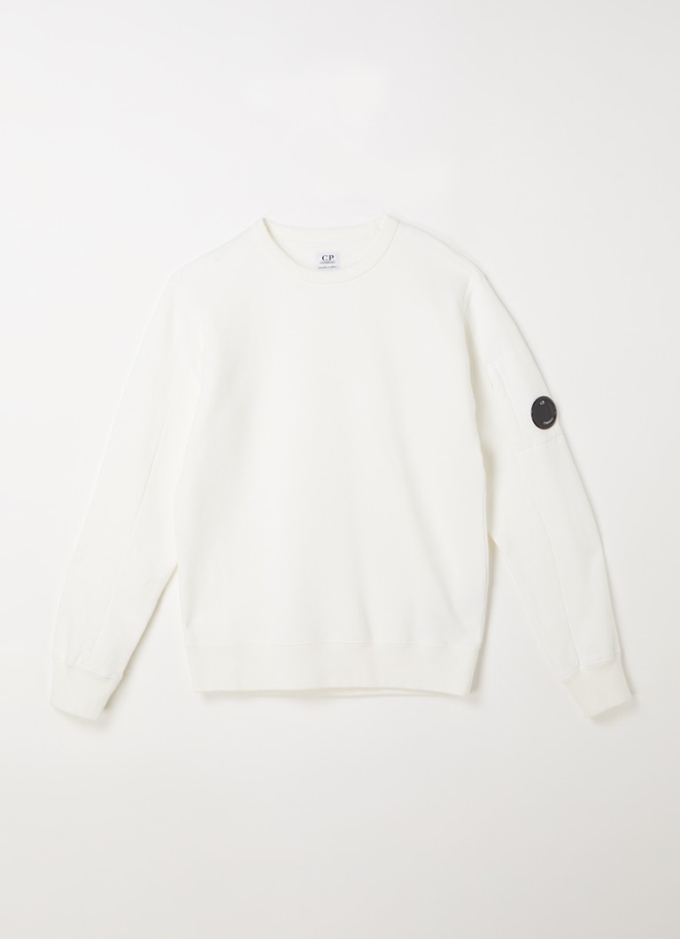 C.P. Company - Sweater met logoprint - Gebroken wit