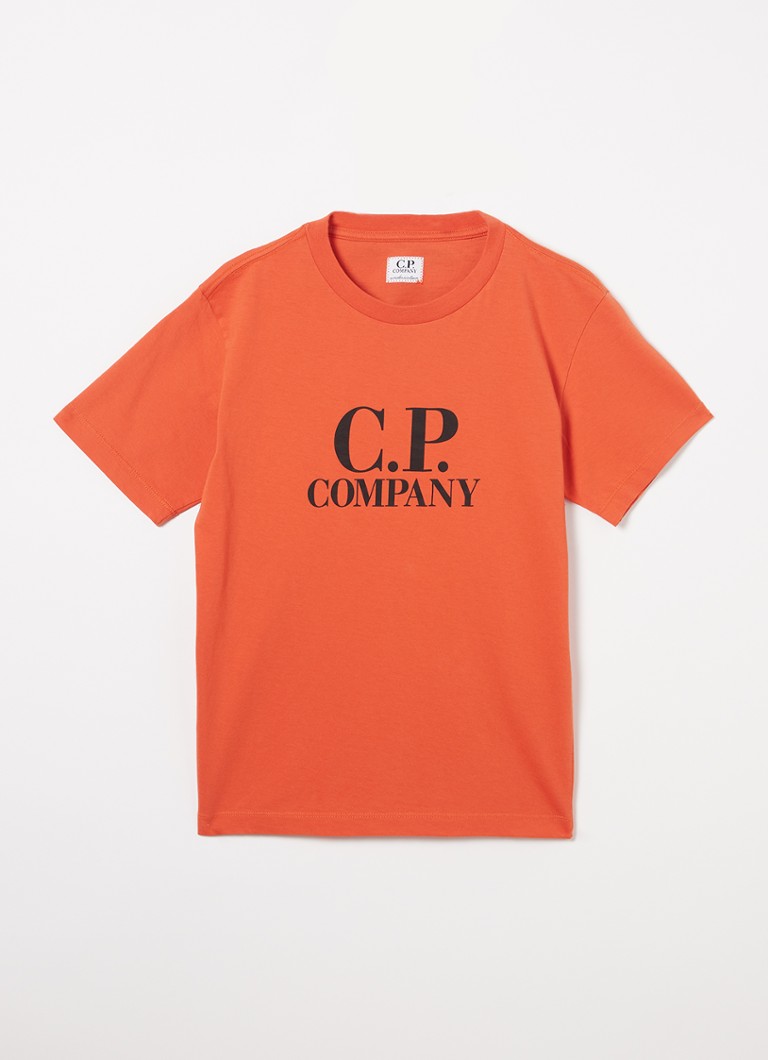 C.P. Company T-shirt bambino manica corta con logo nero