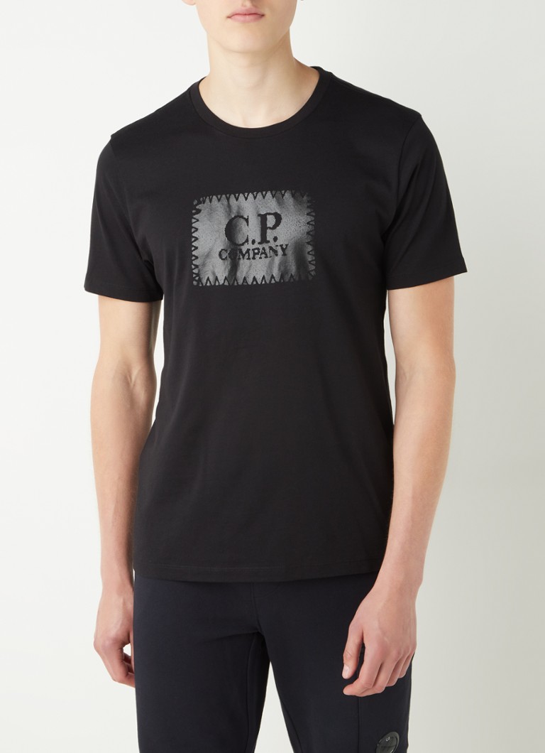 C.P. Company - T-shirt met logoprint - Zwart