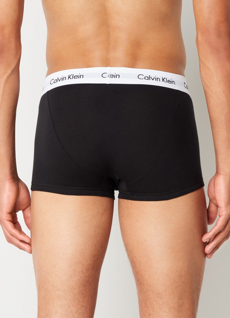 Strippen extase Definitie Calvin Klein 3-pack Low rise Trunk 2664 boxershorts • Zwart • de Bijenkorf