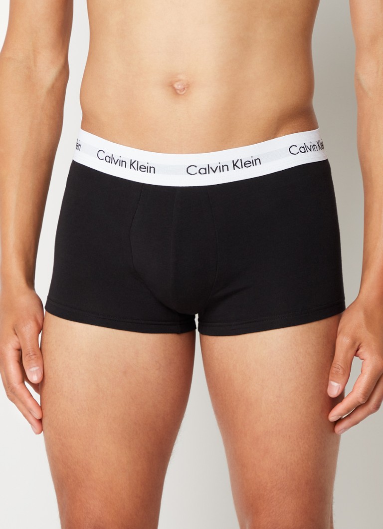 Klant Dressoir Pool Calvin Klein 3-pack Low rise Trunk 2664 boxershorts • Zwart • de Bijenkorf