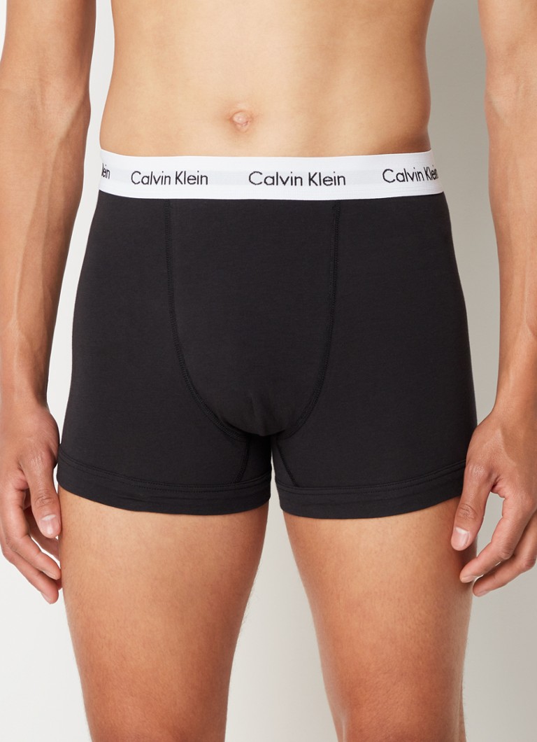 Verpersoonlijking verlamming Verlaten Calvin Klein 3-pack Trunk 2662 boxershorts • Zwart • de Bijenkorf