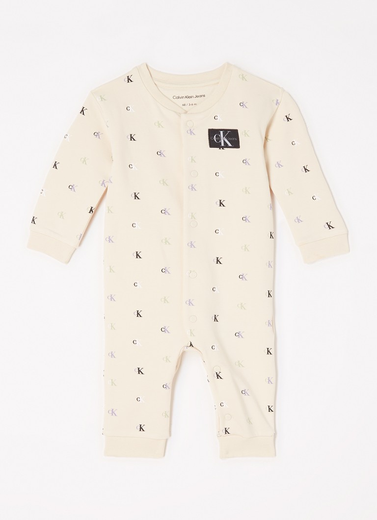 Calvin Klein - Babypak met logoprint - Creme