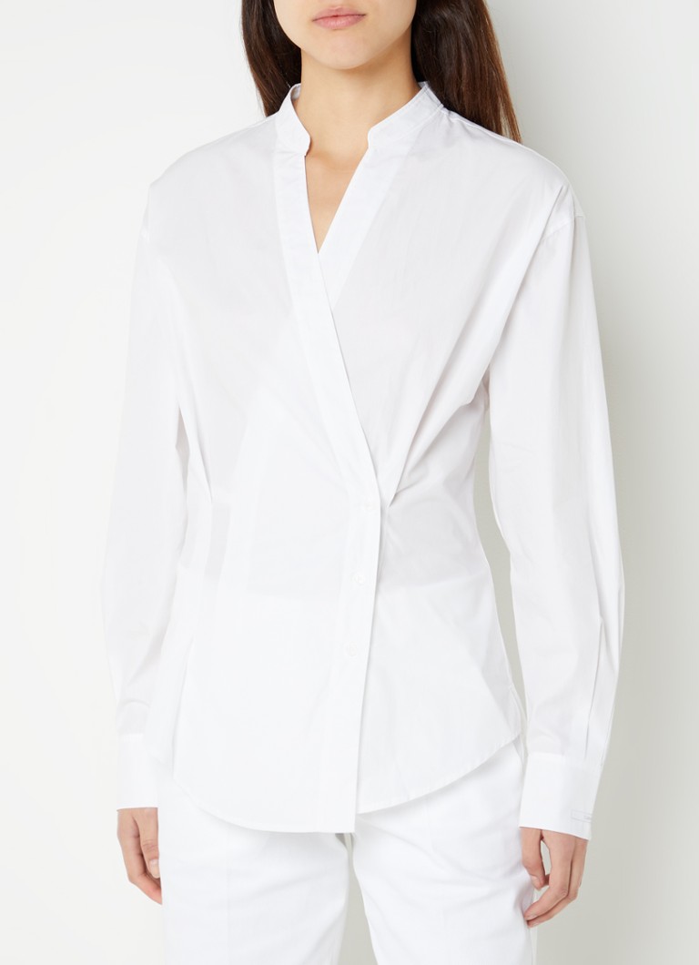 Calvin Klein Blouse met V-hals • Wit • de Bijenkorf