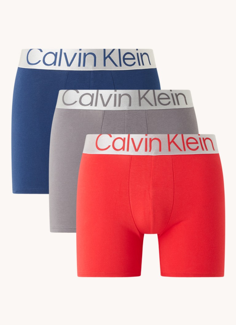 Arbeid Array boezem Calvin Klein Boxershorts met logoband in 3-pack • Blauw • de Bijenkorf