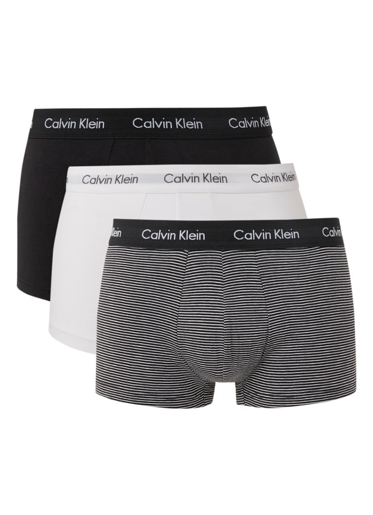 Calvin Klein Boxershorts met in 3-pack • Antraciet • de Bijenkorf
