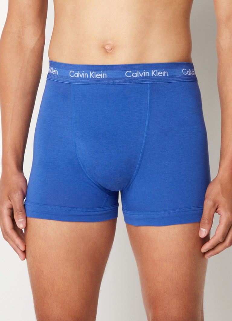 fusie Monarchie Rimpels Calvin Klein Boxershorts met logoband in 3-pack • Kobaltblauw • de Bijenkorf
