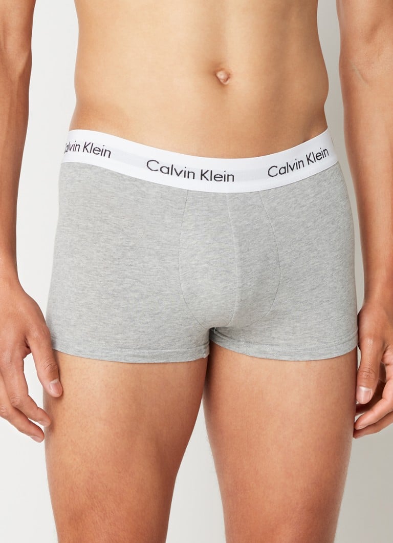 Calvin Klein - Boxershorts met logoband in 3-pack  - Grijs