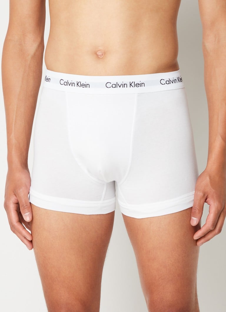 Calvin Klein - Boxershorts met logoband in 3-pack - Wit
