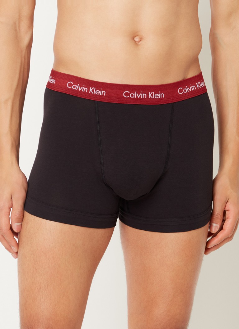 halsband eenvoudig aanwijzing Calvin Klein Cotton Stretch boxershorts met logoband in 3-pack • Zwart • de  Bijenkorf