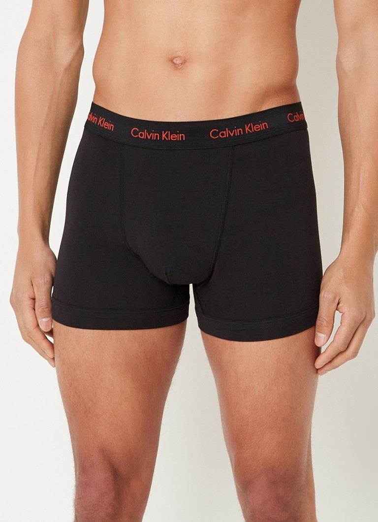 Wens verlangen Vervolg Calvin Klein Cotton Stretch boxershorts met logoband in 3-pack • Antraciet  • de Bijenkorf