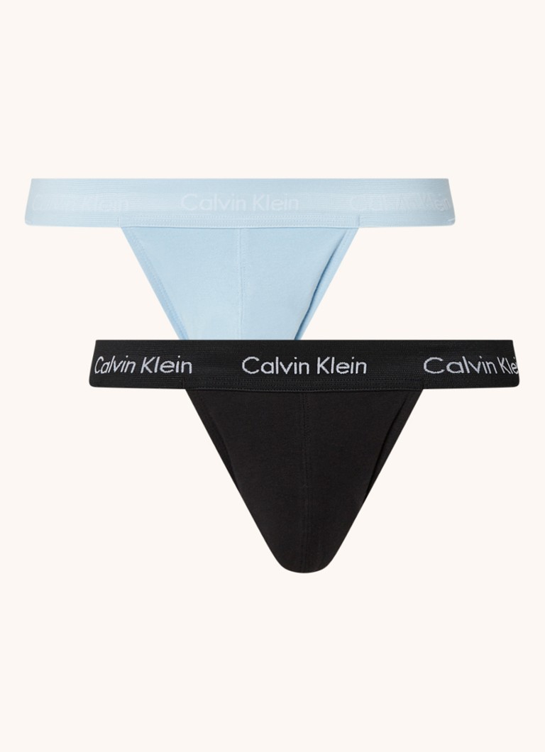 Vergelijking Volwassen syndroom Calvin Klein Jockstrap met logoband in 2-pack • Zwart • de Bijenkorf