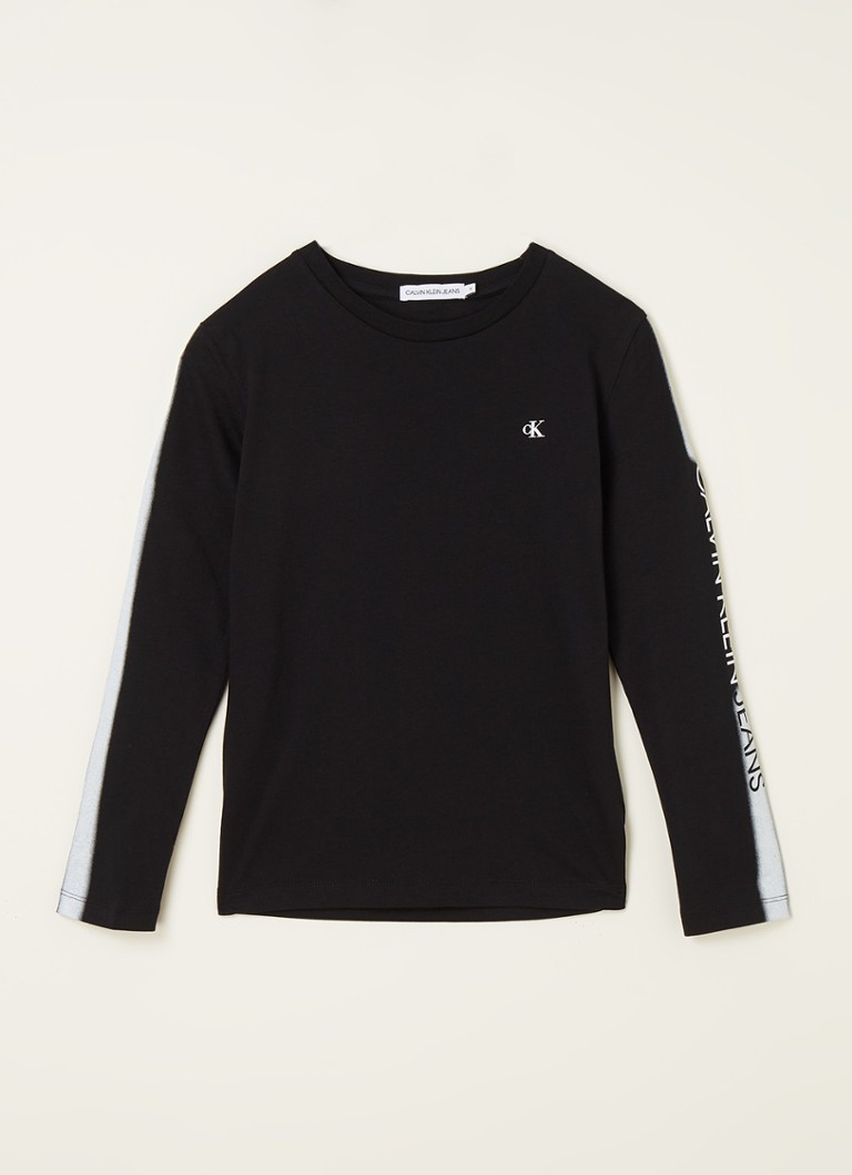 Calvin Klein - Longsleeve met logoprint - Zwart