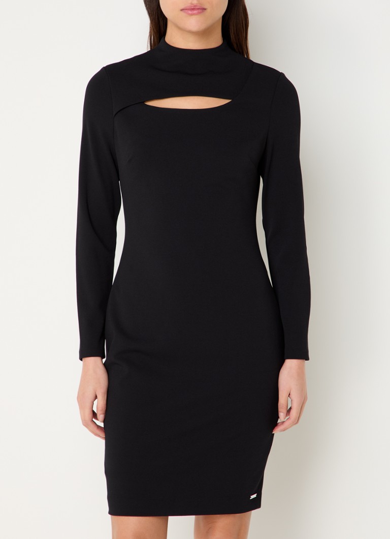 Calvin Klein Mini jurk met cut-out detail • Zwart • de Bijenkorf
