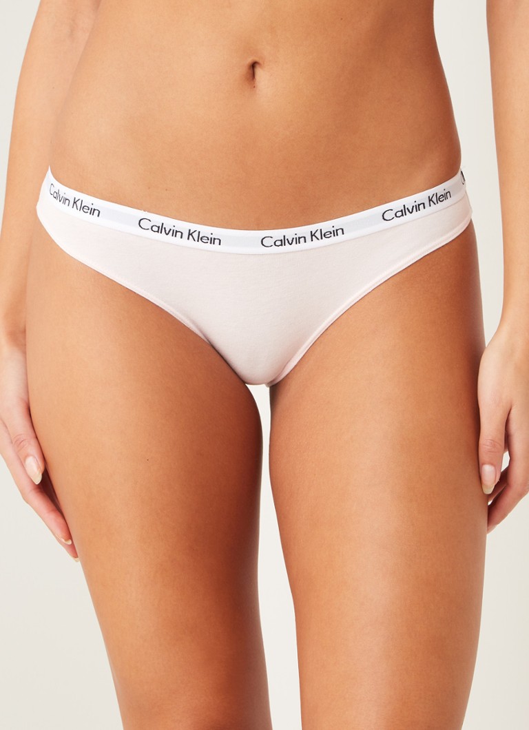 Calvin Klein - Modern Cotton slip met logoband - Lichtroze
