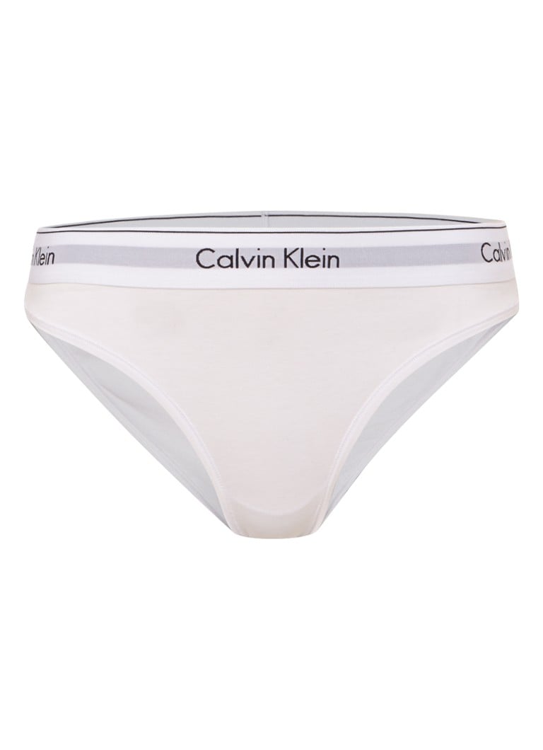 Dames Kleding voor voor Lingerie voor Slips en ondergoed Calvin Klein Slip Met Logoband in het Wit 