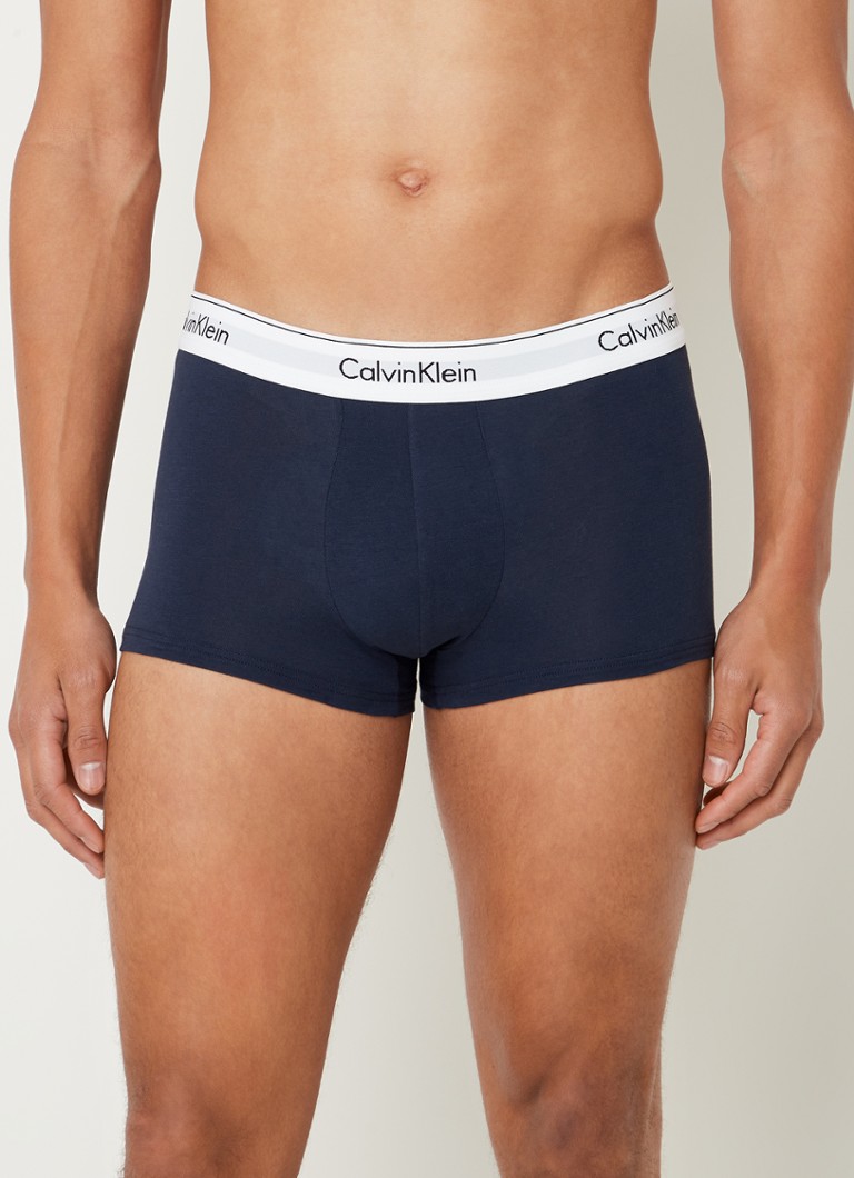 Calvin Klein - Modern Cotton stretch boxershorts in 3-pack - Donkerblauw