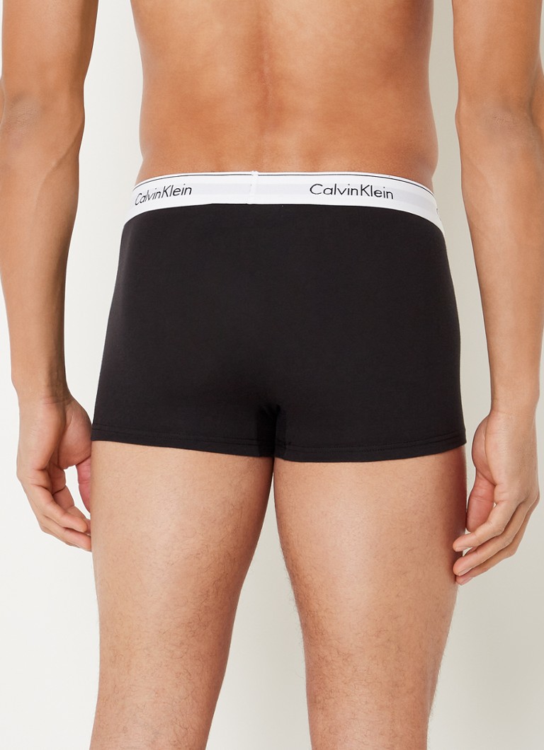 Discrimineren dikte Met name Calvin Klein Modern Cotton Stretch boxershorts met logoband in 3-pack •  Petrol • de Bijenkorf