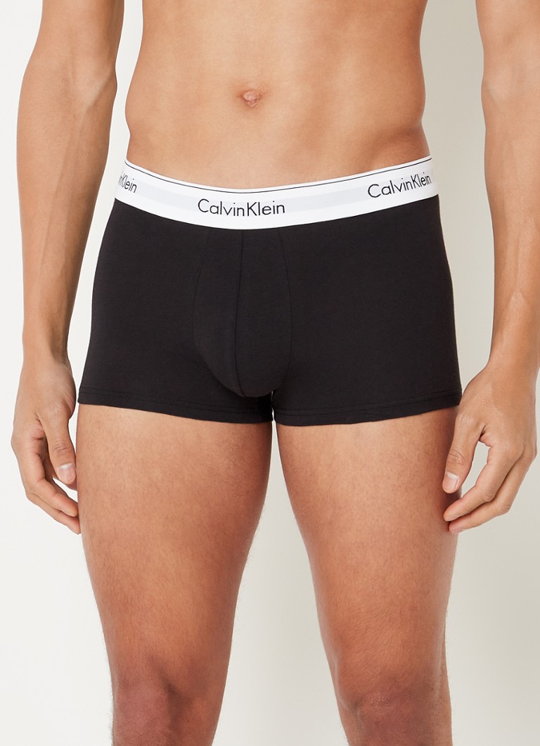 Legacy Hong Kong regenval Calvin Klein Modern Cotton Stretch boxershorts met logoband in 3-pack •  Petrol • de Bijenkorf