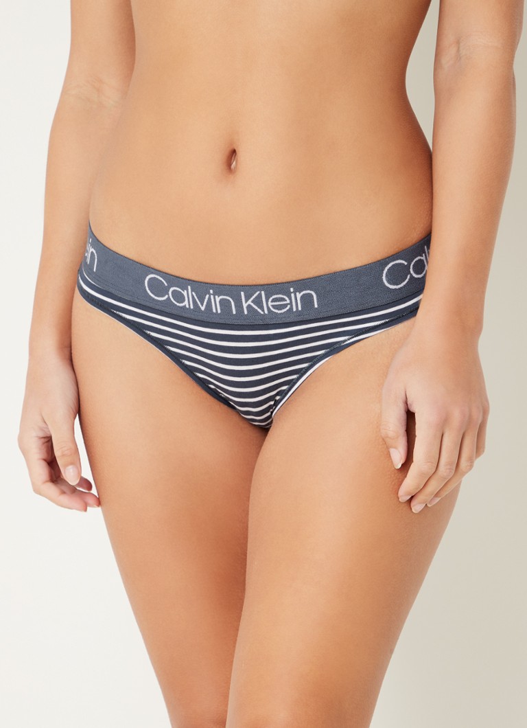 Voorstad Onbelangrijk lineair Calvin Klein Modern Cotton string met logoband • Staalblauw • de Bijenkorf