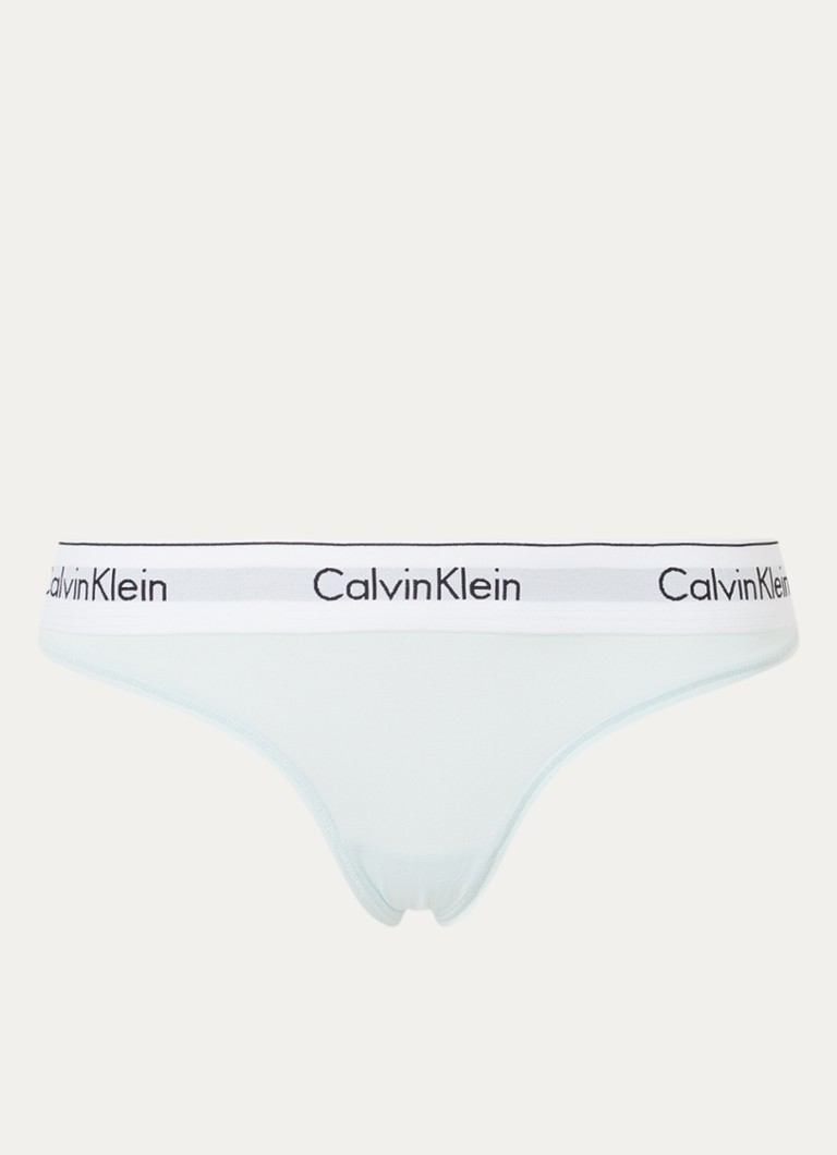 Calvin Klein String met logoband • Zwart • de Bijenkorf