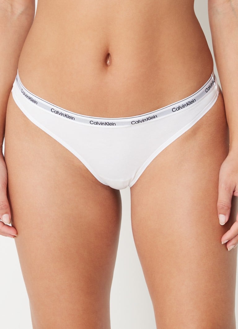 Calvin Klein Modern Logo string met logoband in 3-pack • Grijs • de  Bijenkorf