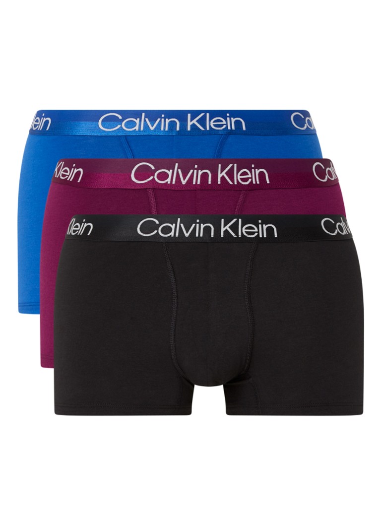 Calvin Klein - Modern Structure boxershorts met logoband in 3-pack - Zwart