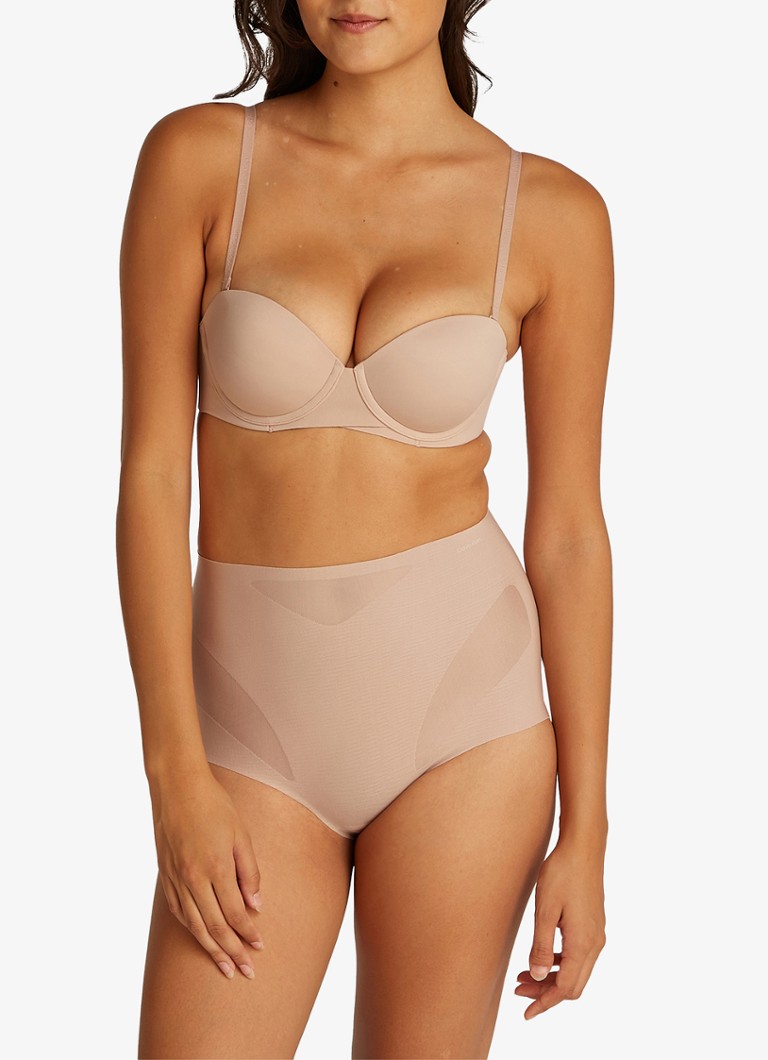 Calvin Klein - Naadloze corrigerende string - Beige