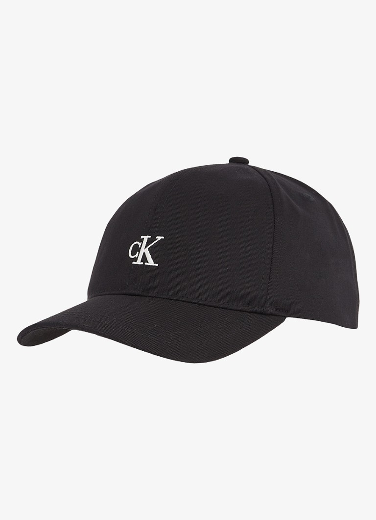 Calvin Klein - Pet met logoborduring - Zwart